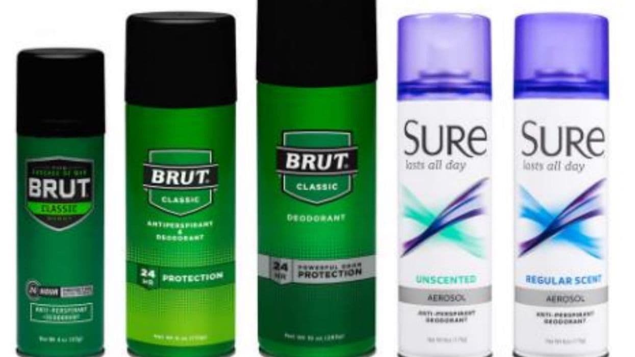 Brut, Sure Brand Deodorants Under Recall Due to Benzene